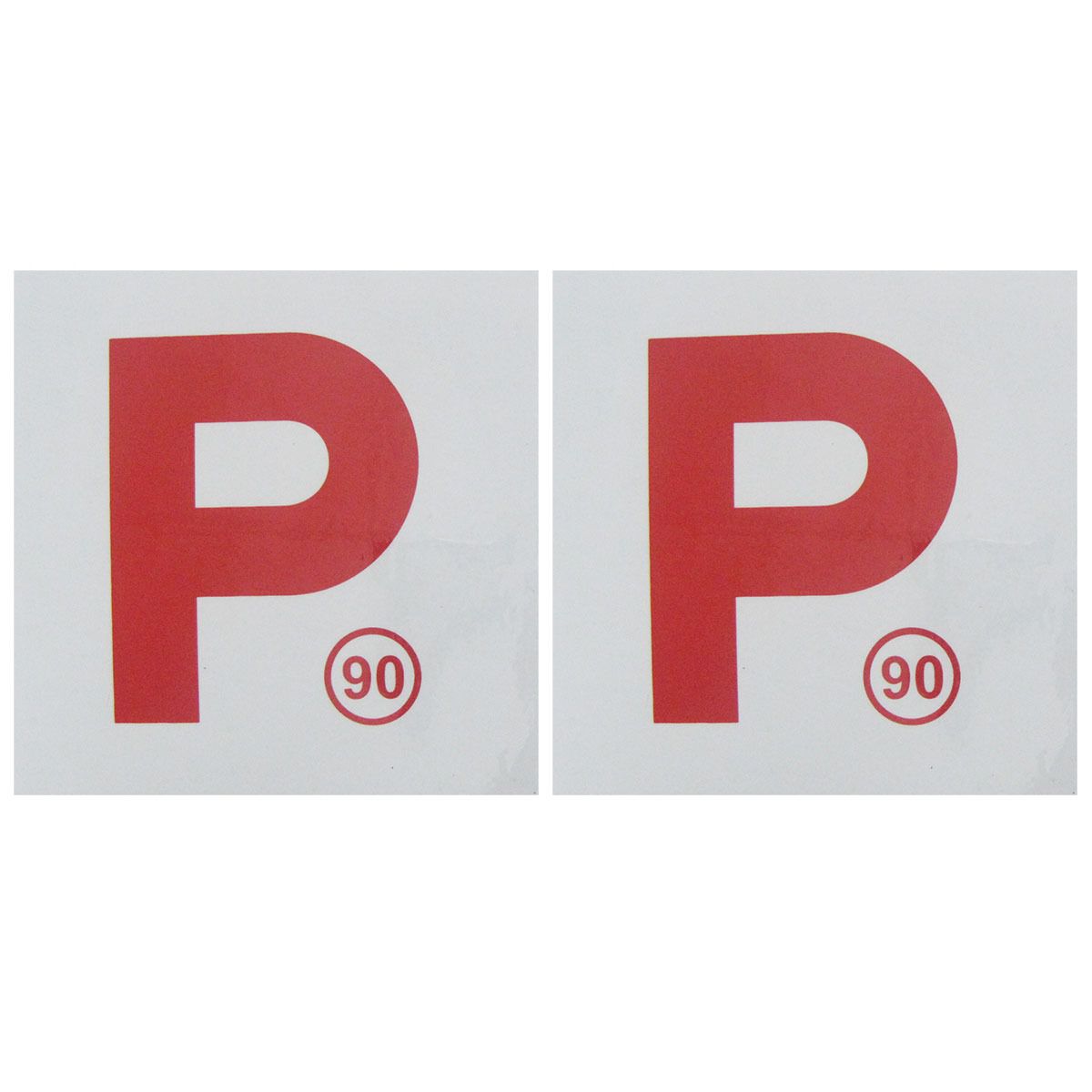 SCA P Plate - Magnetic, Red, VIC/WA, 2 Pack