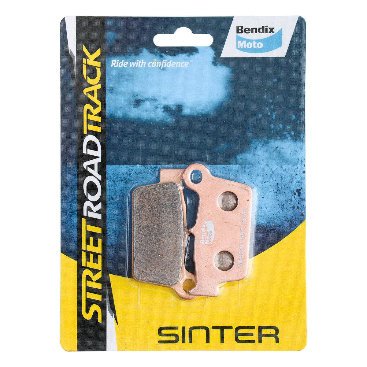 Bendix Street Road Track Motorcycle Disc Brake Pads - MDB0367-SRT, , scaau_hi-res