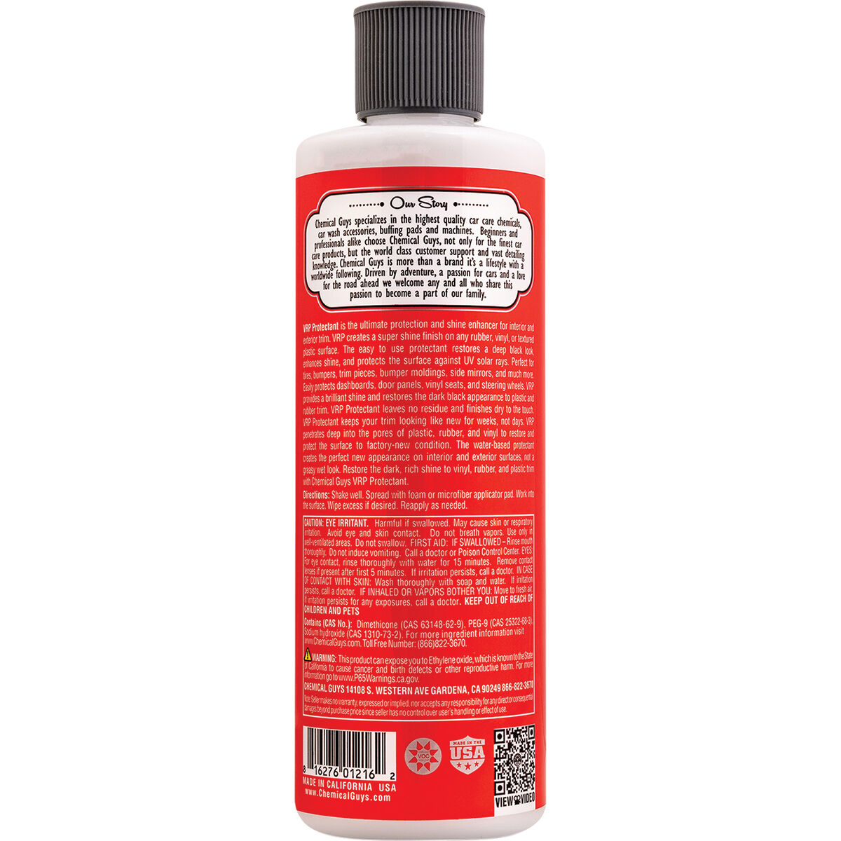 Chemical Guys V.R.P Vinyl Rubber Plastic Protectant 473mL, , scaau_hi-res