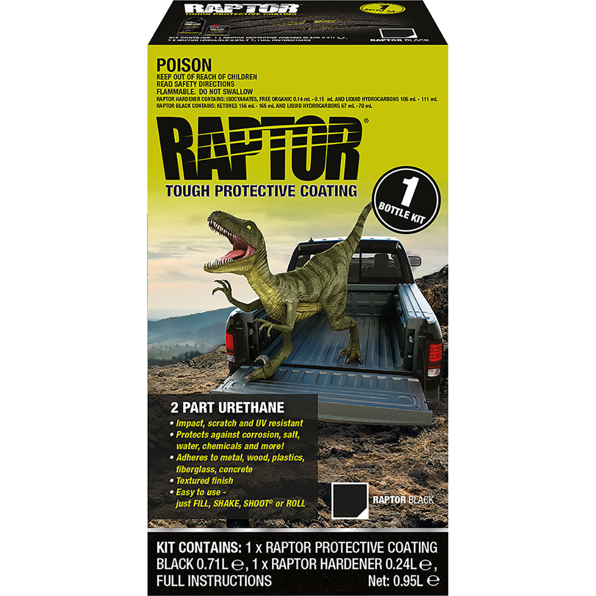 can you use raptor liner on wood