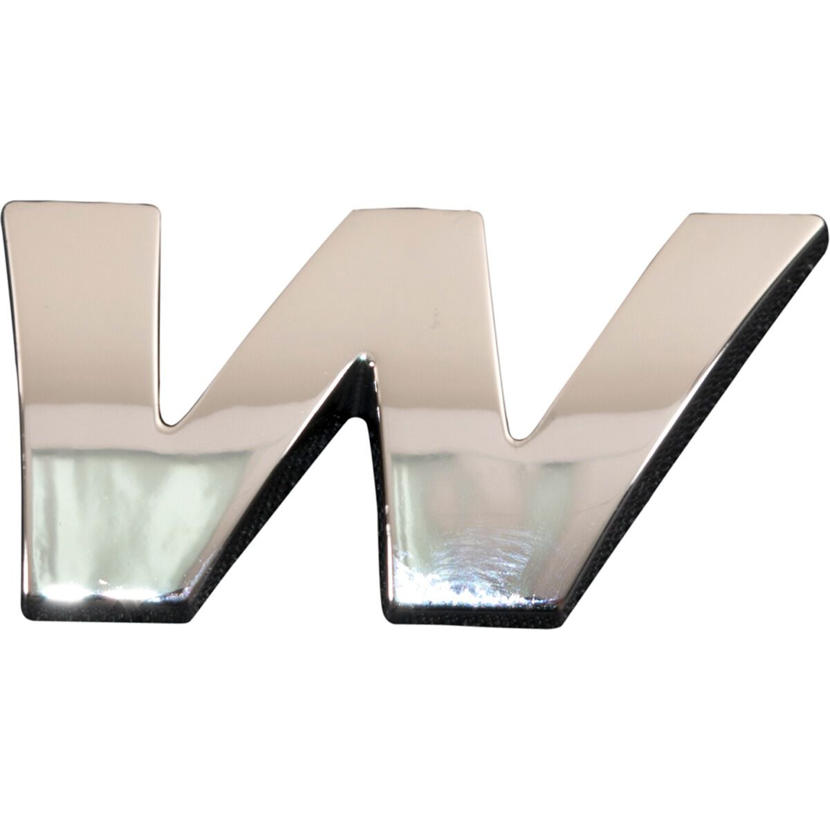 SCA 3D Chrome Badge Letter W, , scaau_hi-res