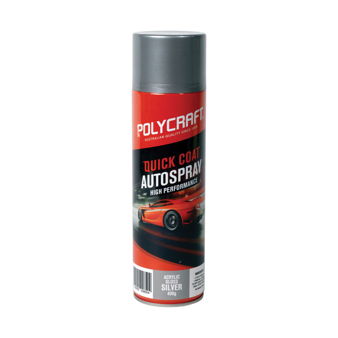 Polycraft Acryilic Gloss Silver 400g, , scaau_hi-res