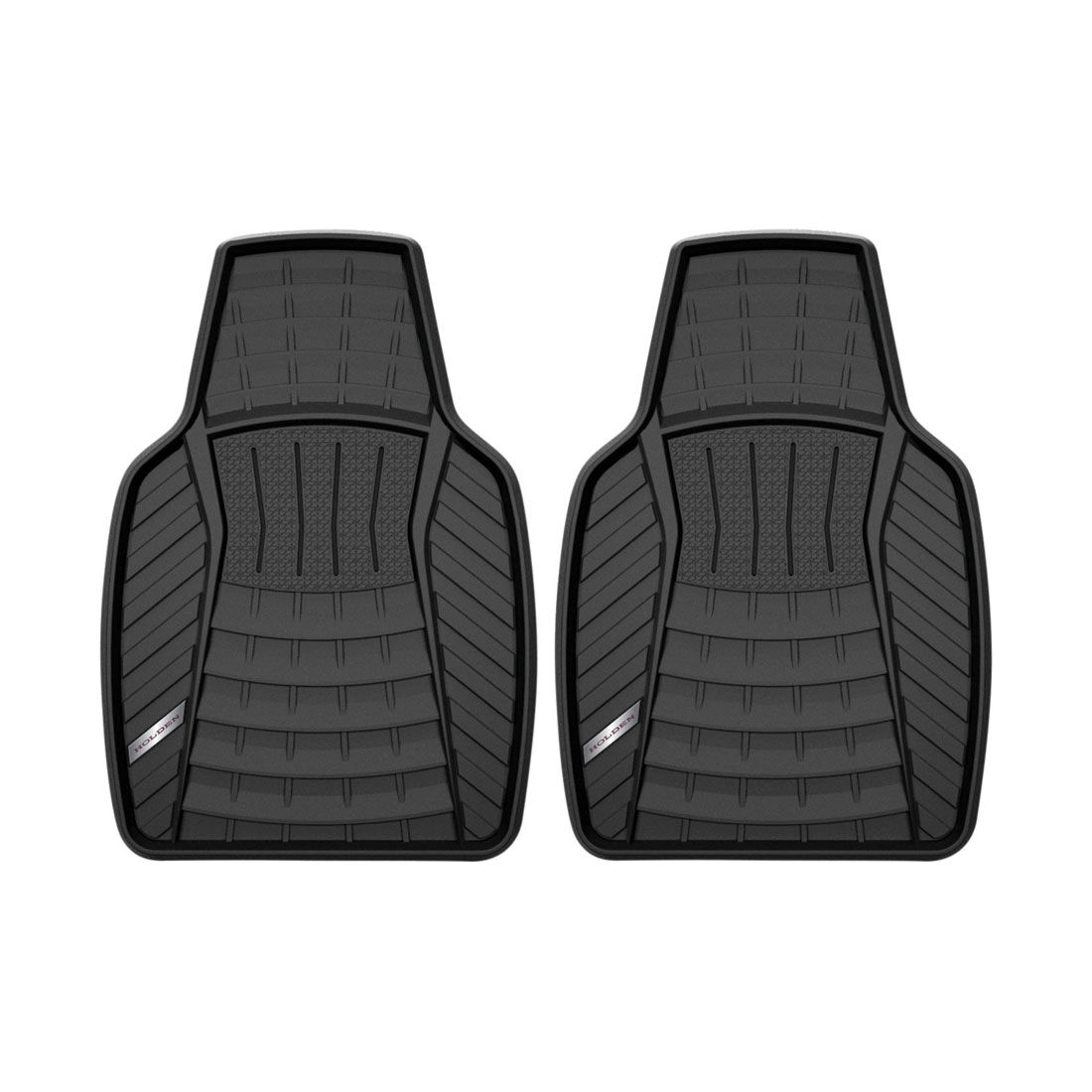 Holden Rubber Floor Mats 2 Piece Set Black, , scaau_hi-res