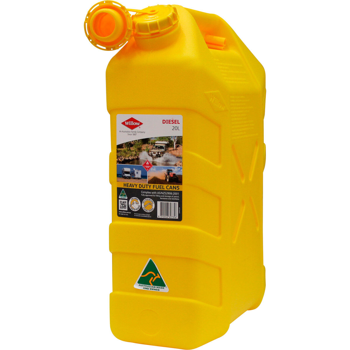 20L Yellow Jerry Can - 4x4 Mega World Online