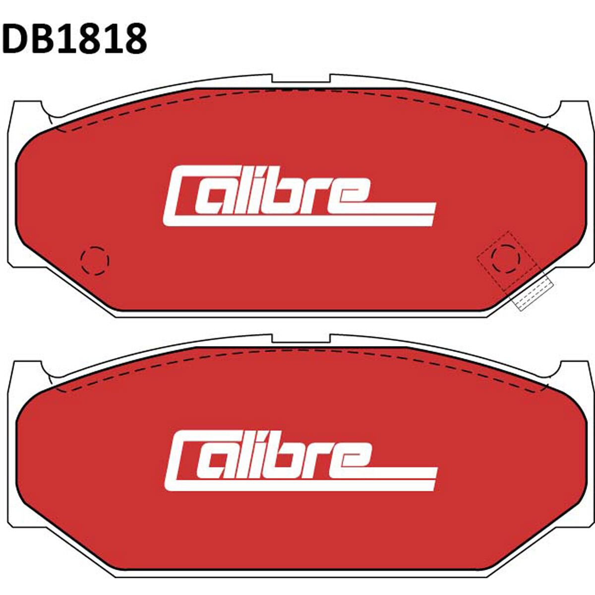 Calibre Disc Brake Pads DB1818CAL, , scaau_hi-res