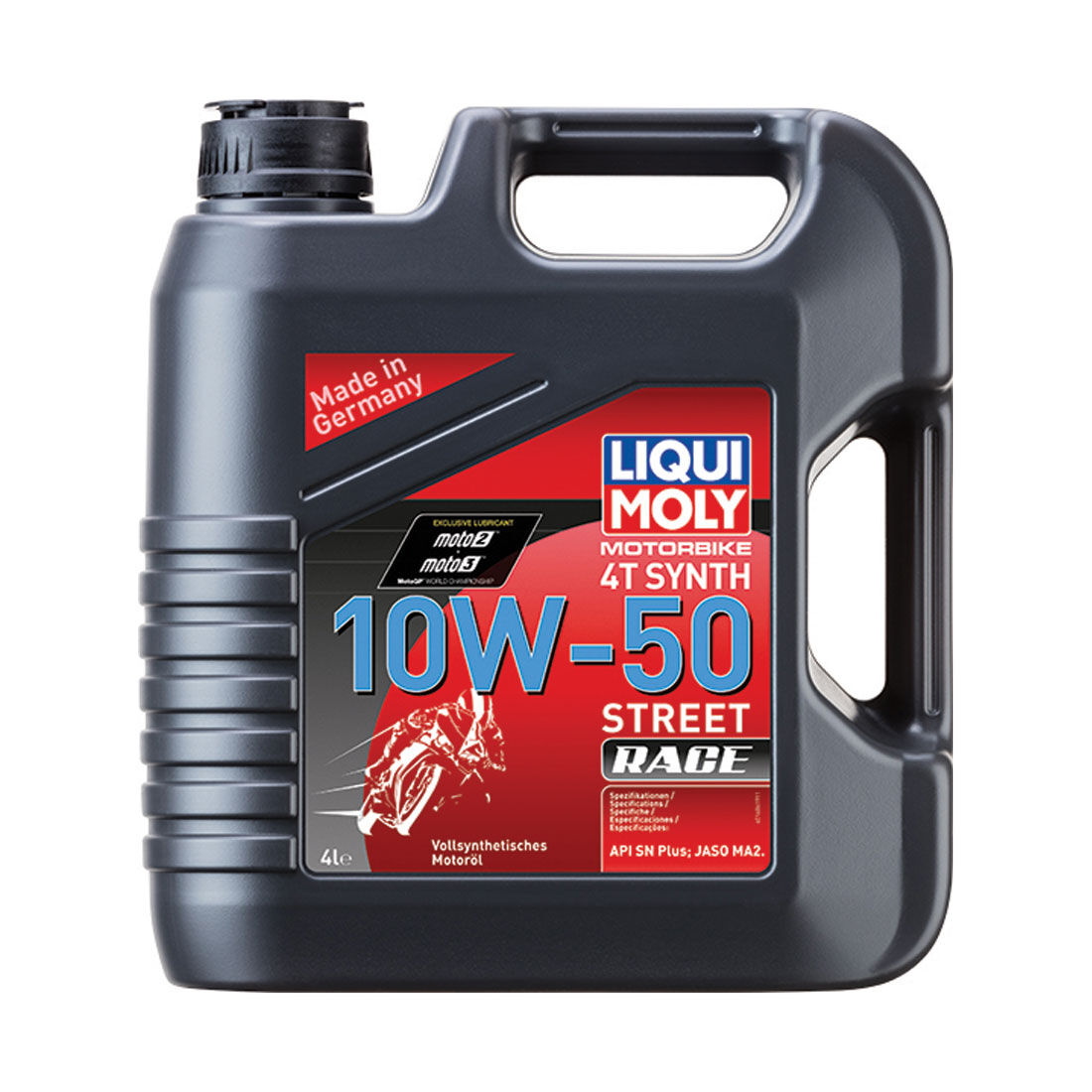 LIQUI MOLY Synth Street Race 4T Motorcycle Oil 10W-50 4 Litre, , scaau_hi-res