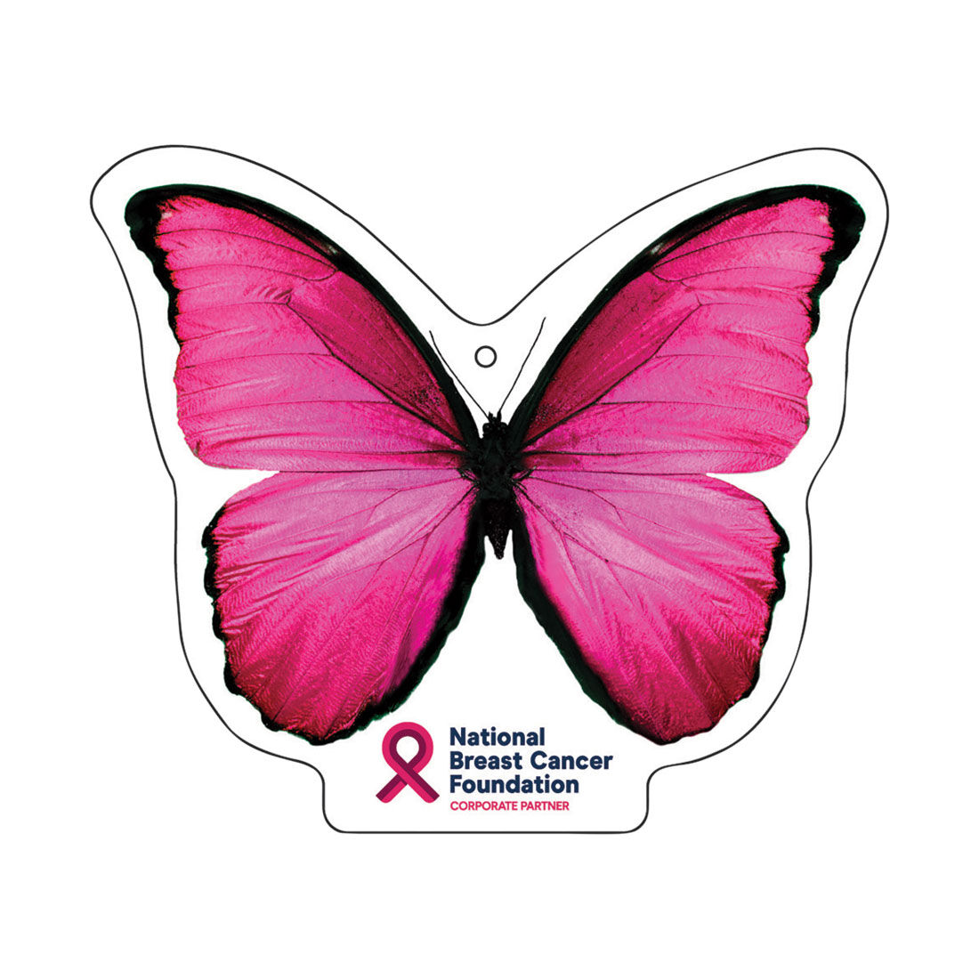 NBCF Pink Ribbon Butterfly Air Freshener 1 Pack, , scaau_hi-res