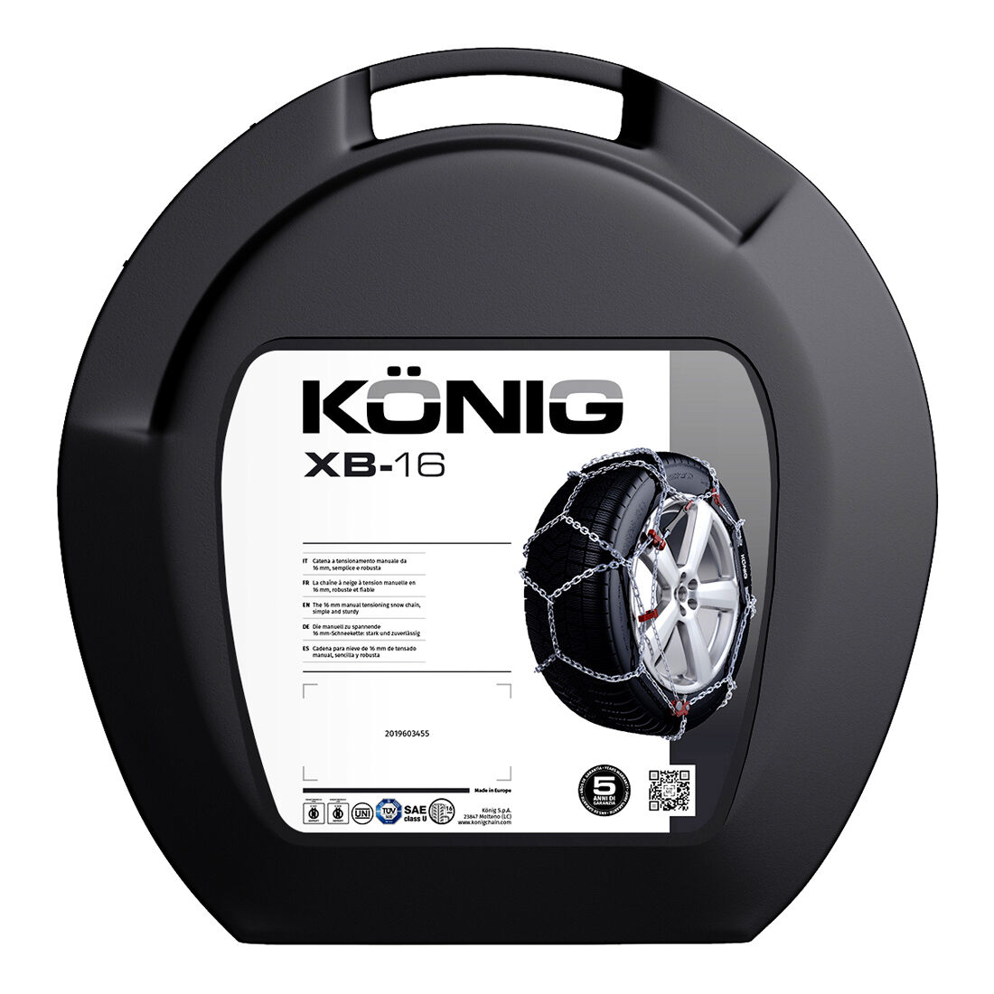 Konig Snow Chains XB16 - 255, , scaau_hi-res