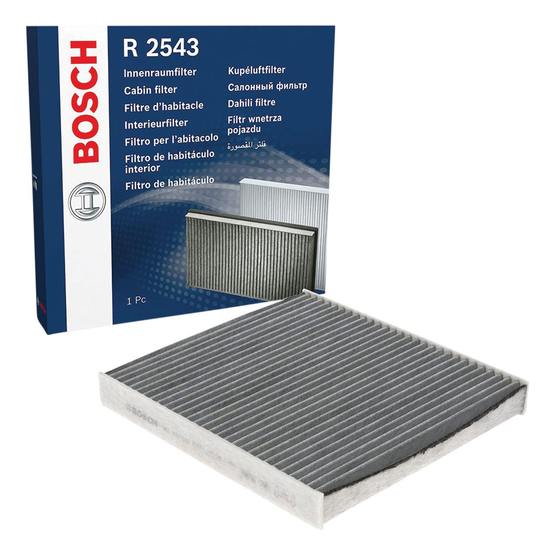 Bosch Carbon Activated Cabin Air Filter - R 2543, , scaau_hi-res