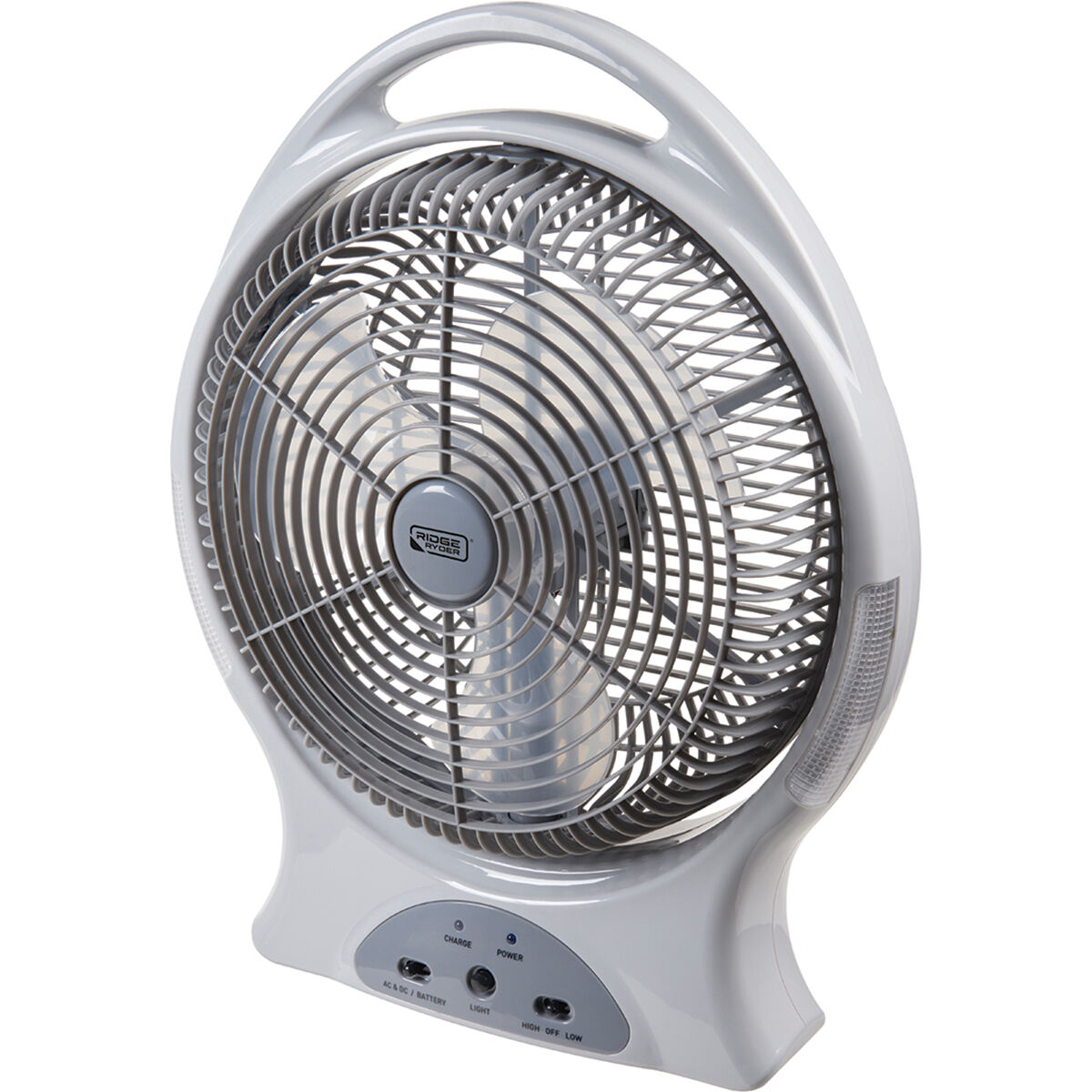 Ridge Ryder Rechargeable 12" Oscillating Fan, , scaau_hi-res