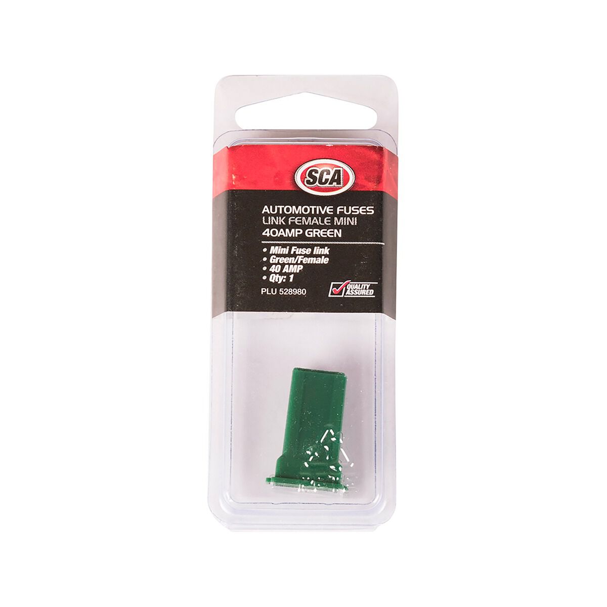 SCA Automotive Fuse Link - Female Mini, 40 Amp, Green, , scaau_hi-res