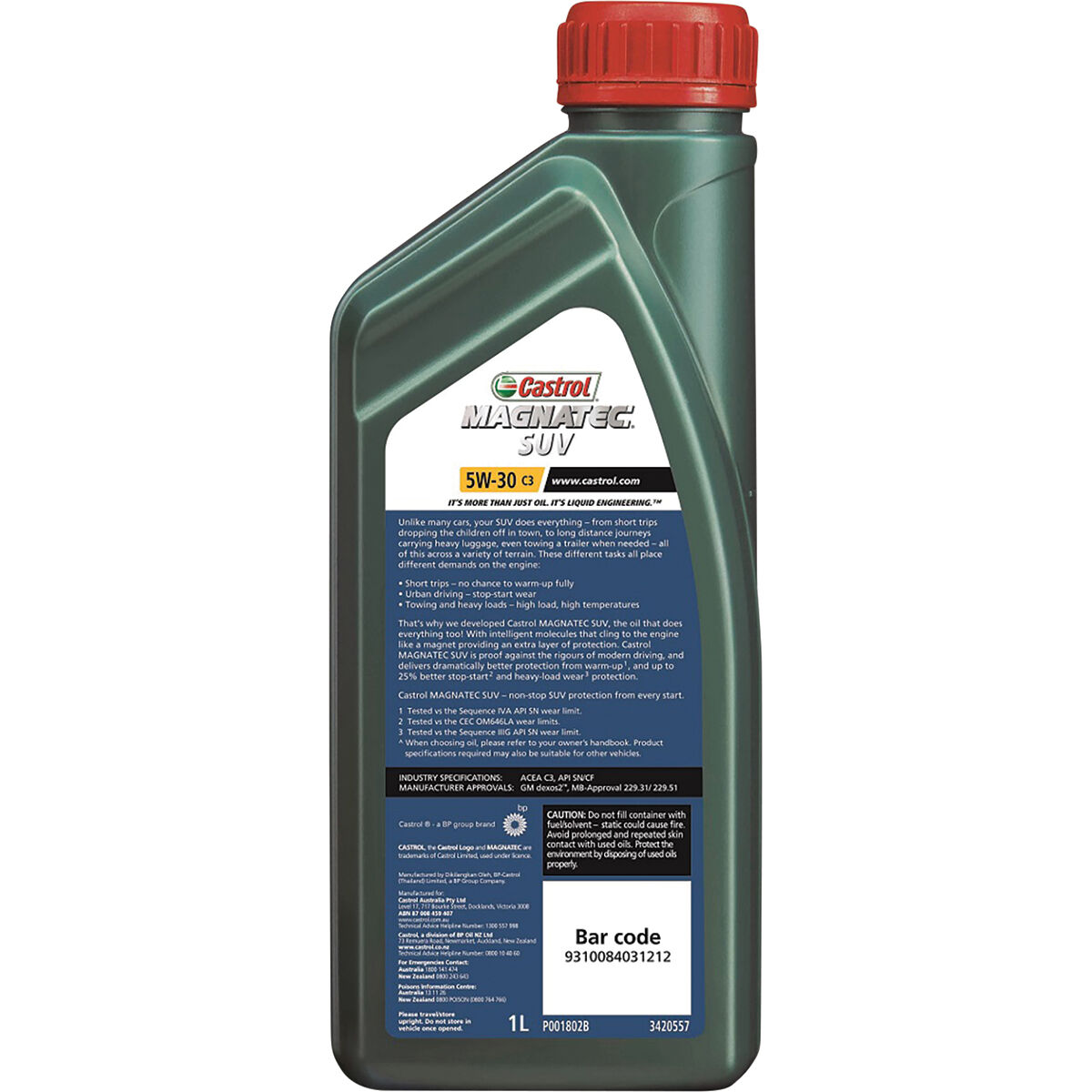 Castrol MAGNATEC SUV C3 Engine Oil 5W-30 1 Litre, , scaau_hi-res