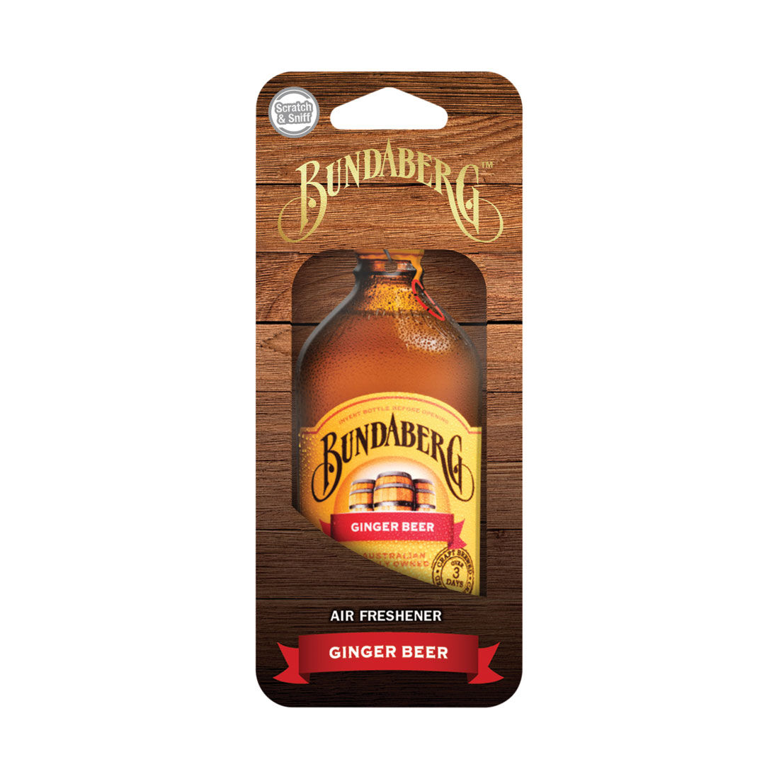 Bundaberg Carded Air Freshener - Ginger Beer, , scaau_hi-res
