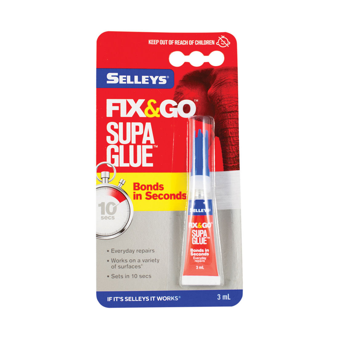 Selleys Fix & Go Supa Glue 3mL, , scaau_hi-res