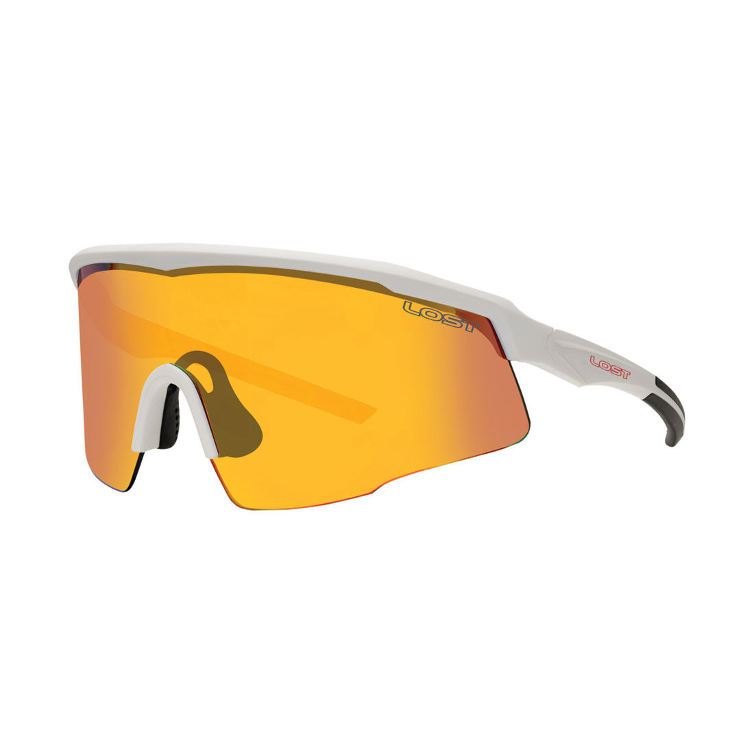 LOST Sunglasses Hawker Mirror Matt White Orange, , scaau_hi-res