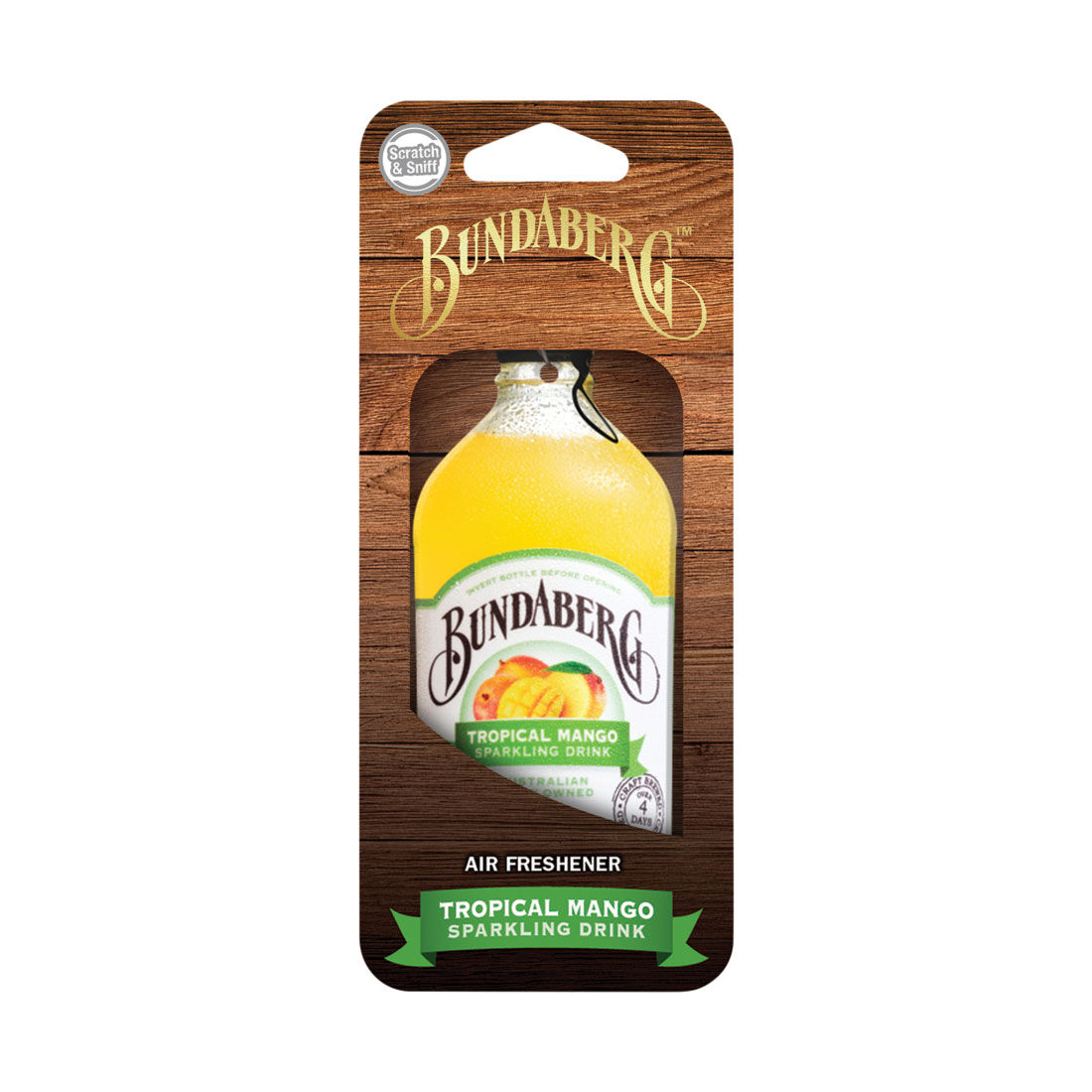 Bundaberg Carded Air Freshener - Tropical Mango, , scaau_hi-res