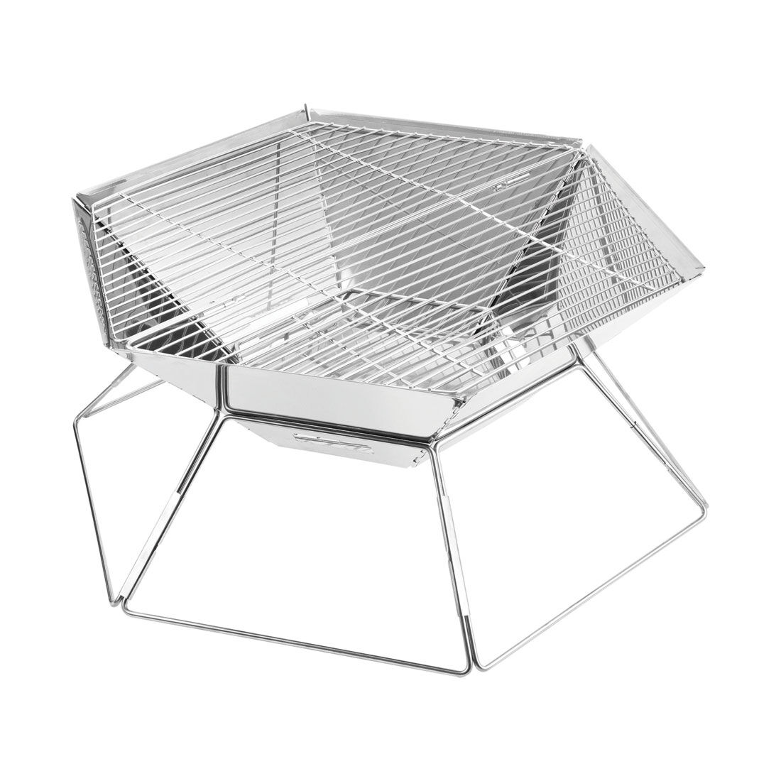 Ridge Ryder Foldable Fire Pit with Grill, , scaau_hi-res