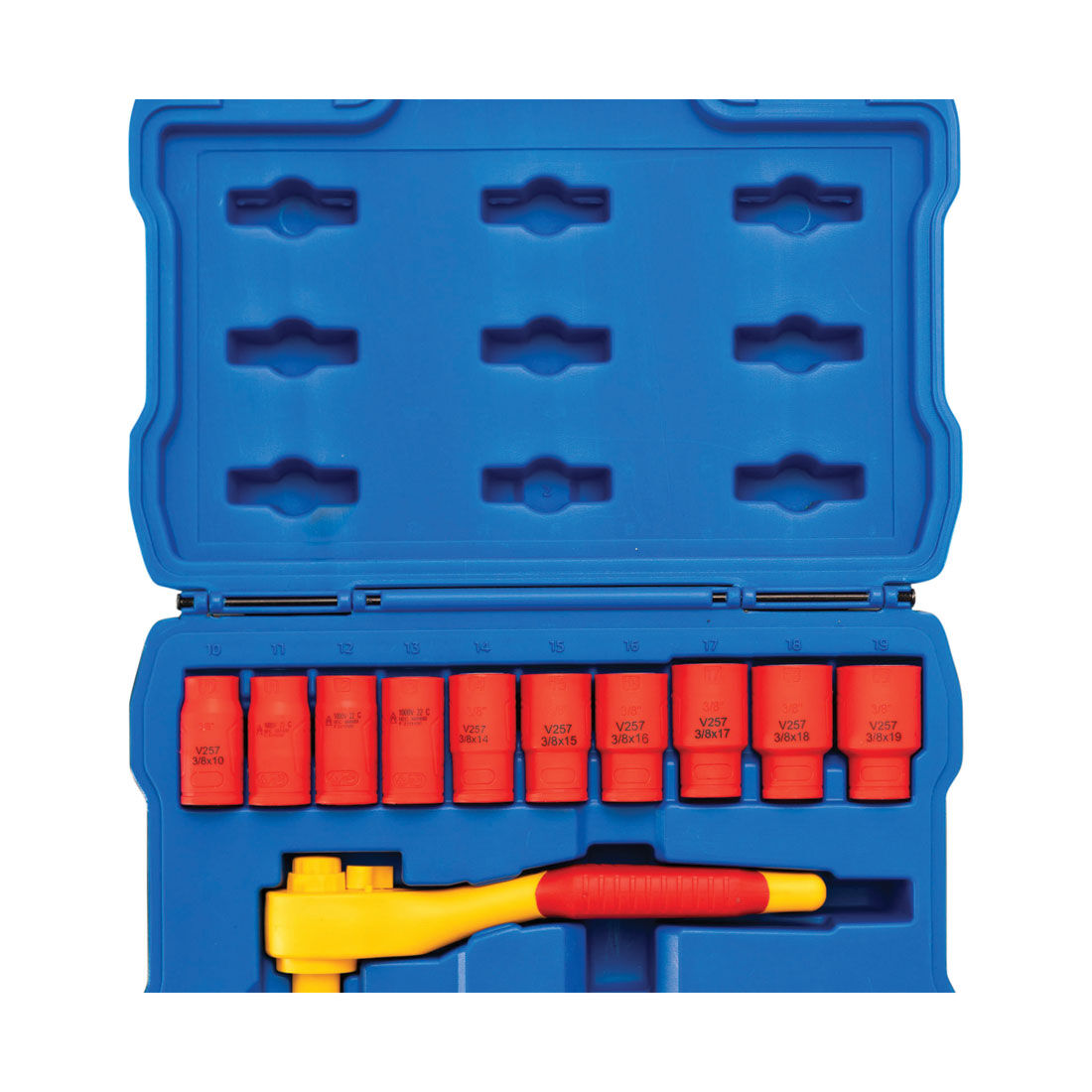 Kincrome Socket Set 3/8" DR 12 Piece VDE, , scaau_hi-res