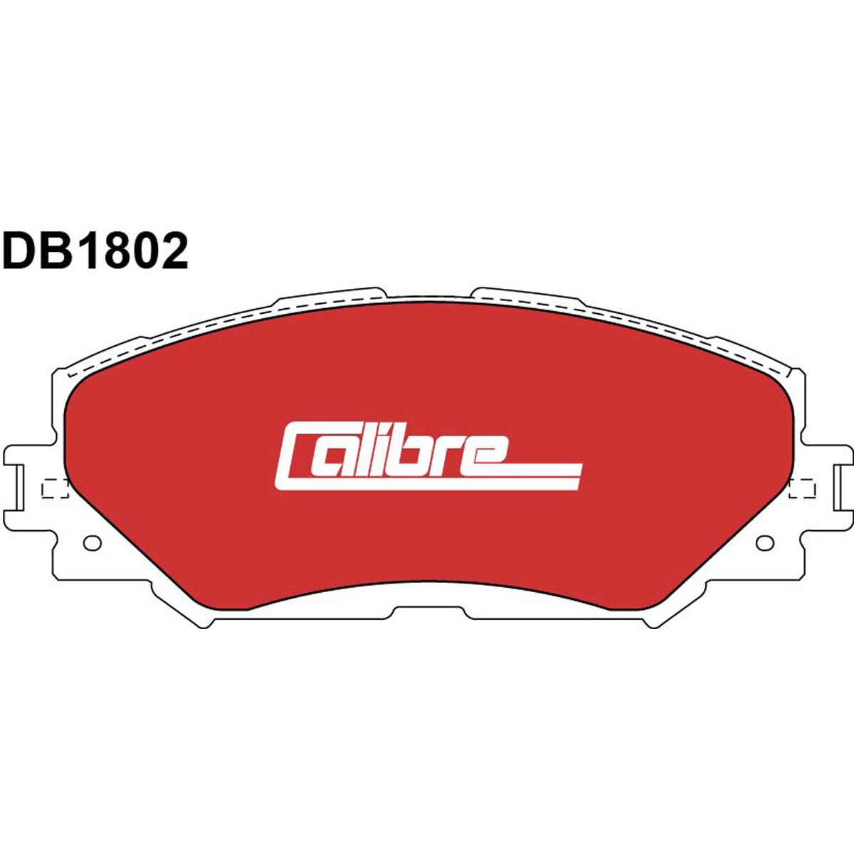 Calibre Disc Brake Pads DB1802CAL, , scaau_hi-res