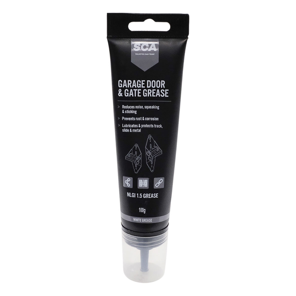 SCA Garage Door Grease Tube with Nozzle 100G, , scaau_hi-res