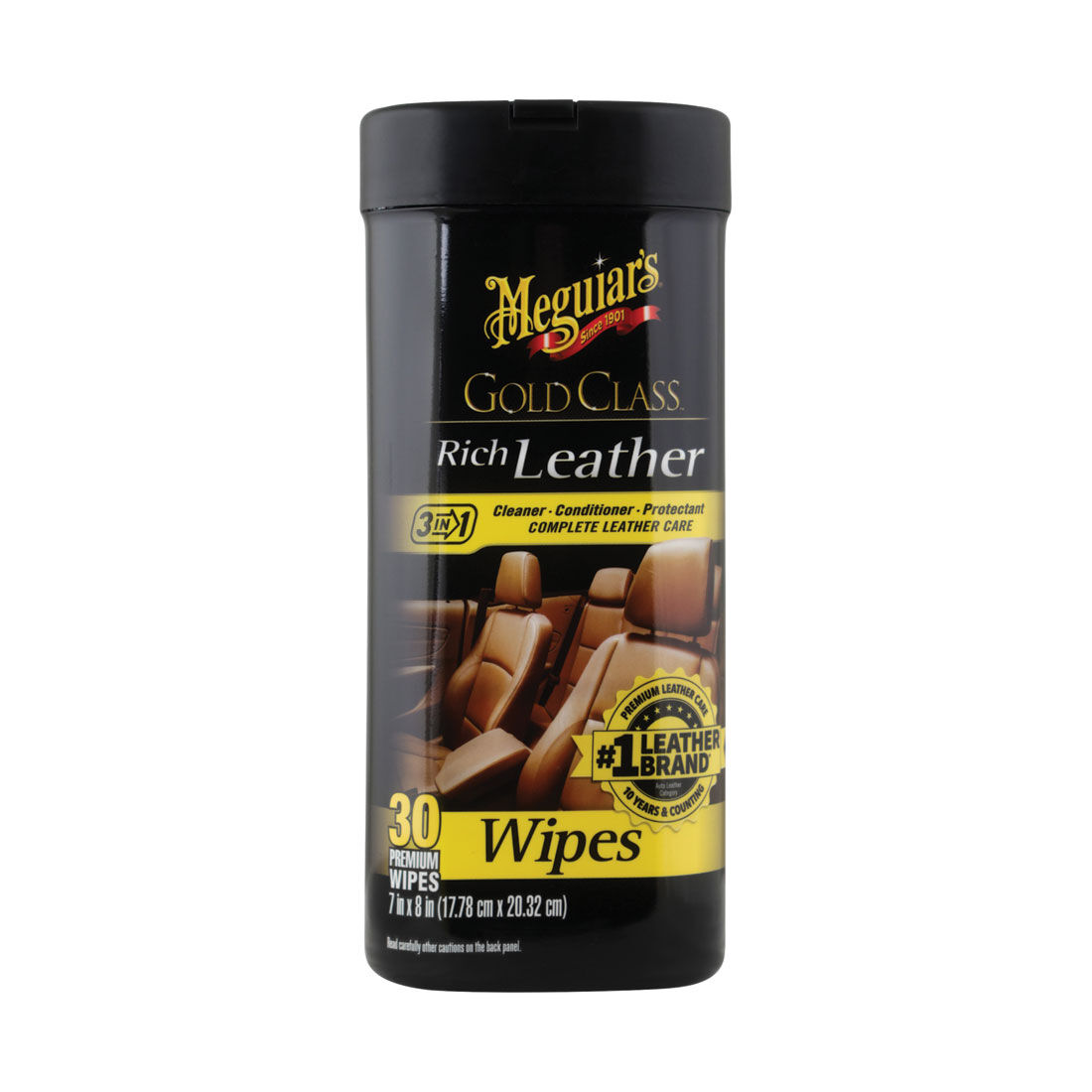 Meguiar's Gold Class Leather Wipes 30 Pack, , scaau_hi-res