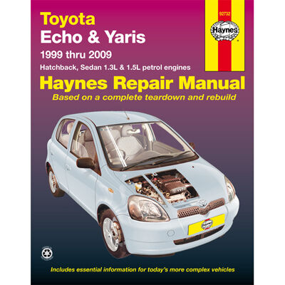 Haynes Car Manual For Toyota Echo / Yaris 1999-2009 - 92732, , scaau_hi-res