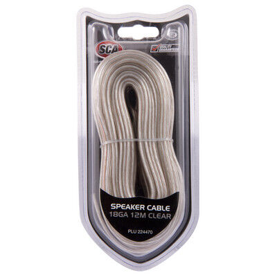 SCA Speaker Cable - Clear, 18G, 12m, , scaau_hi-res
