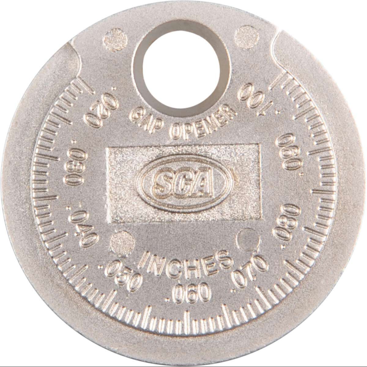 SCA Spark Plug Gap Gauge Coin, , scaau_hi-res