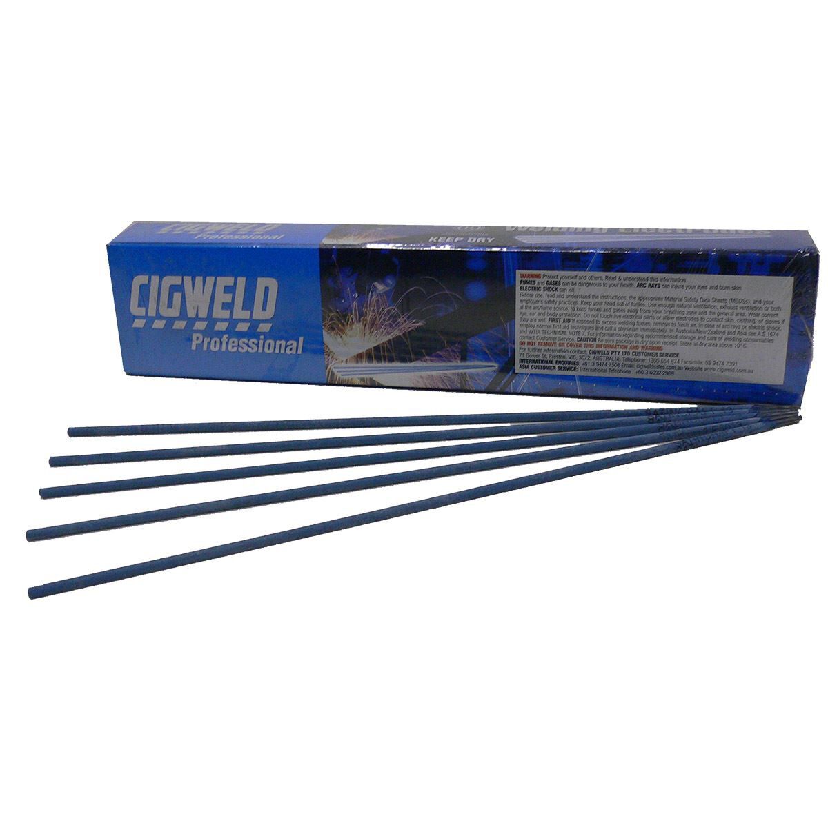 Cigweld Satincraft 13 Welding Electrodes - 2.5kg, 2.5mm, , scaau_hi-res