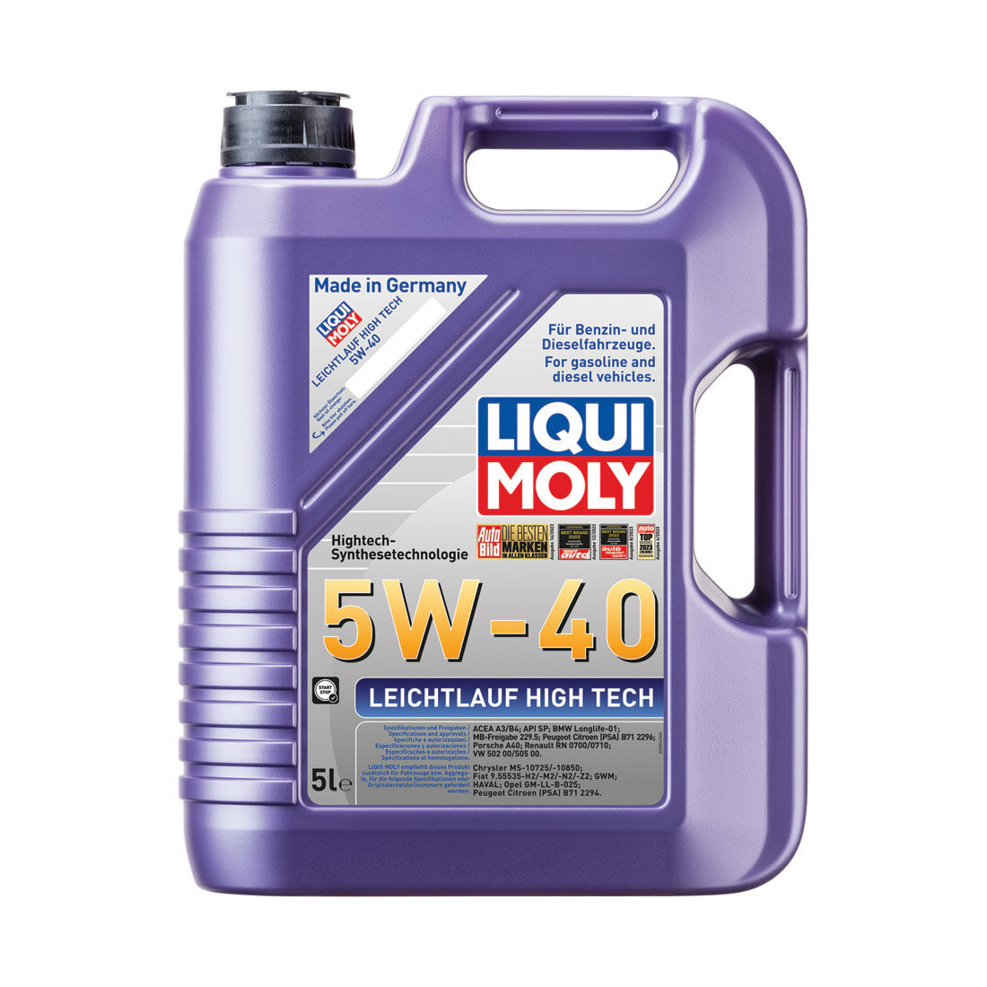 LIQUI MOLY High Tech 5W-40 5 Litre, , scaau_hi-res