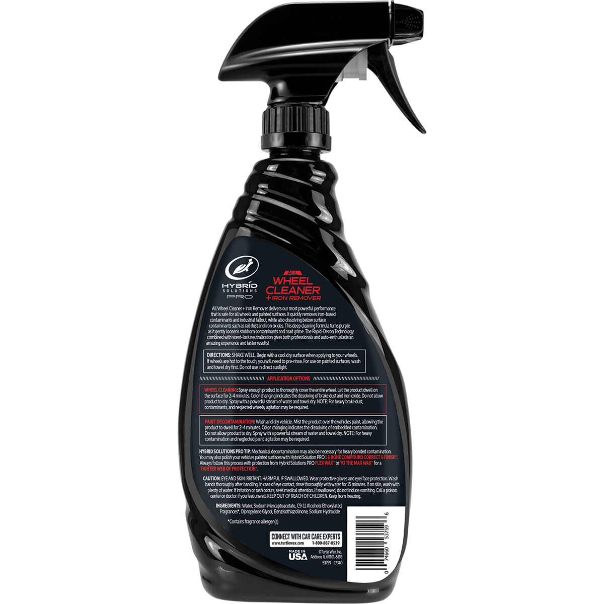 Turtle Wax Hybrid Solutions Pro All Wheel Cleaner & Iron Remover 680mL, , scaau_hi-res