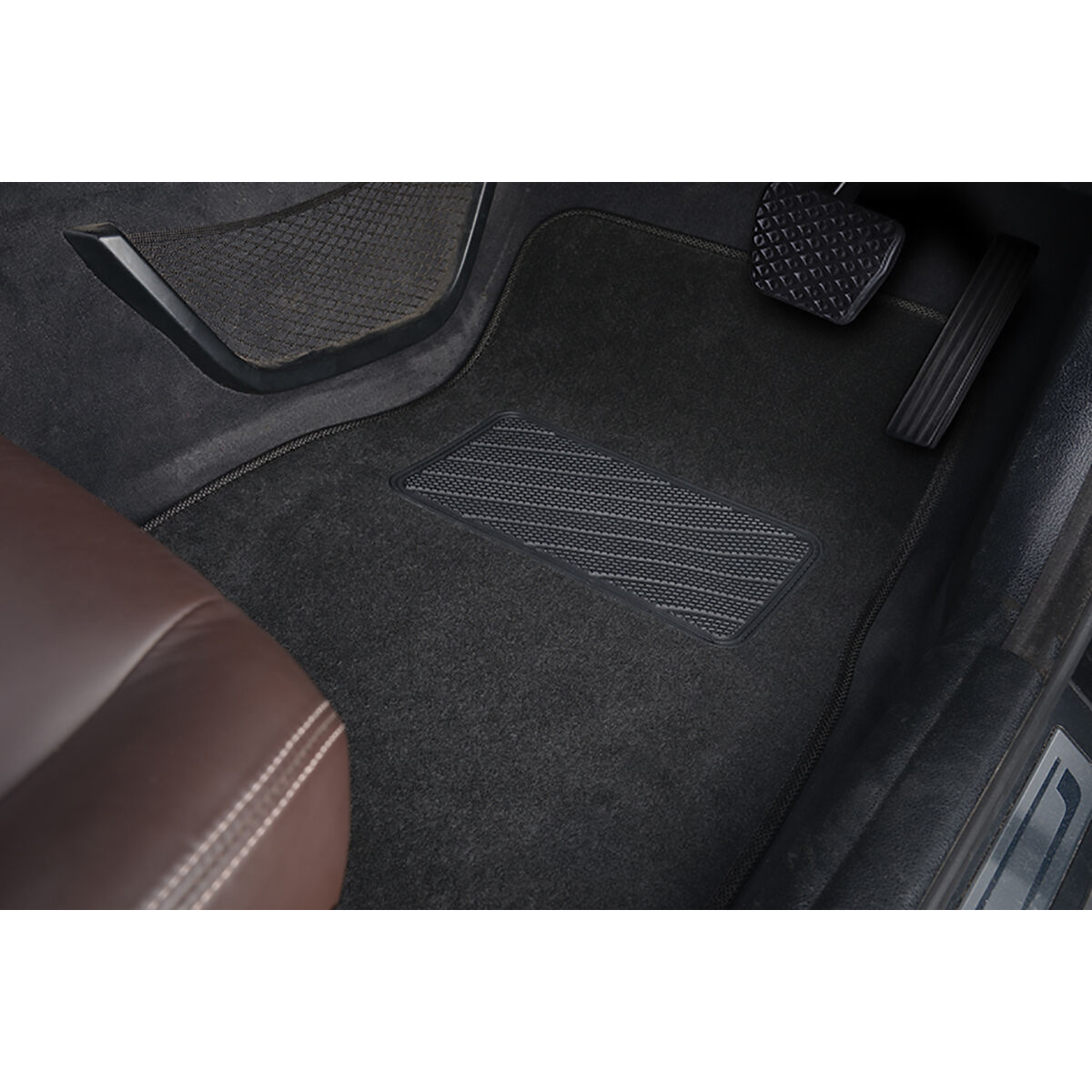 SCA Premier Plus Floor Mats - Carpet, Black, Set of 4, , scaau_hi-res