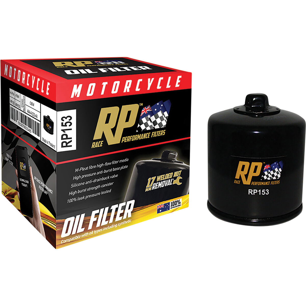 Motorcycle Oil Filter - RP153 | Supercheap Auto