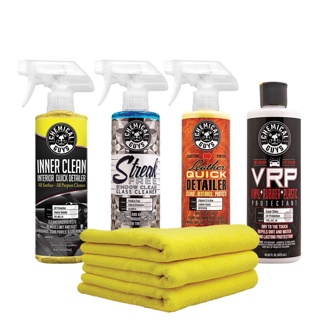 Detail Garage - Inner Clean from Chemical Guys is an all surface and all  purpose cleaner. With added UV Blockers not only will it clean it will also  protect. This awesome product