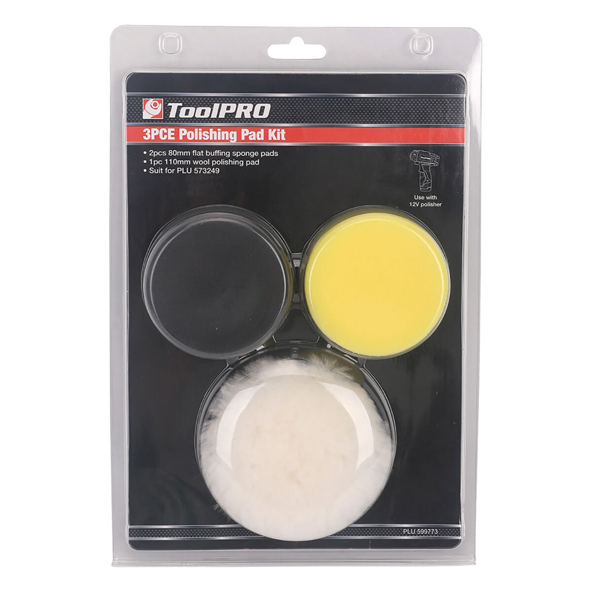 ToolPRO Polishing Pad Kit 80mm 3pc, , scaau_hi-res