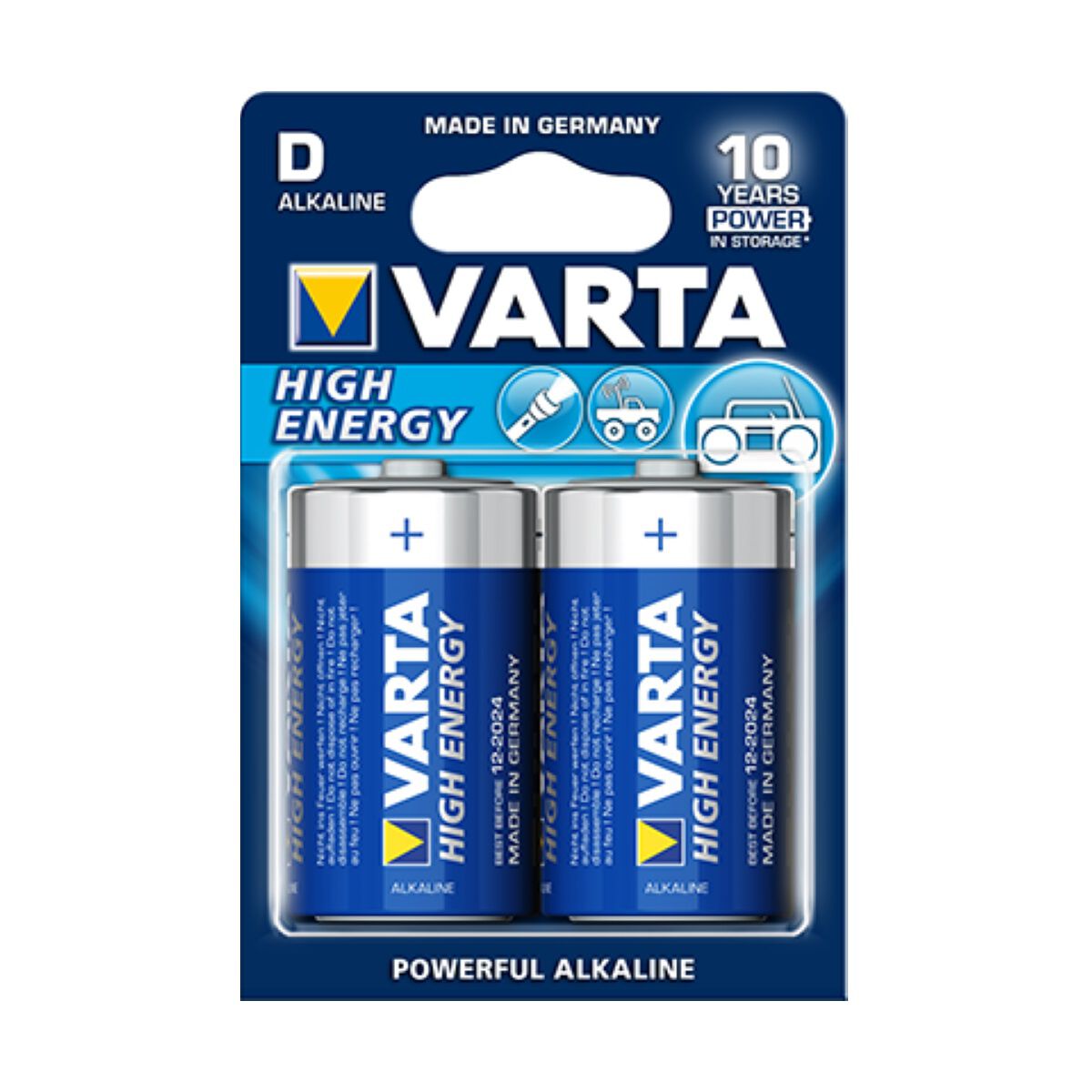 Varta High Energy Battery - D, 2 Pack | Supercheap Auto
