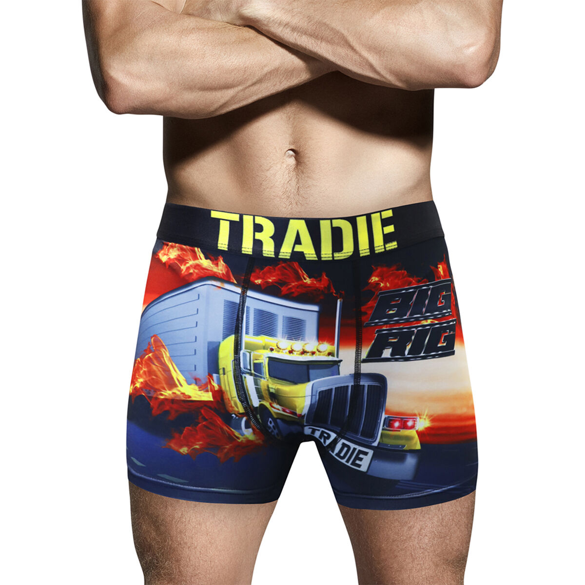 Buy 3x Mens Tradie Underwear Quick Dry Trunk Undies - Assorted