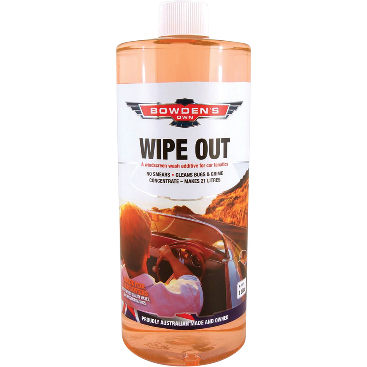 Bowden's Own Wipe Out Windscreen Washer Additive 1 Litre, , scaau_hi-res