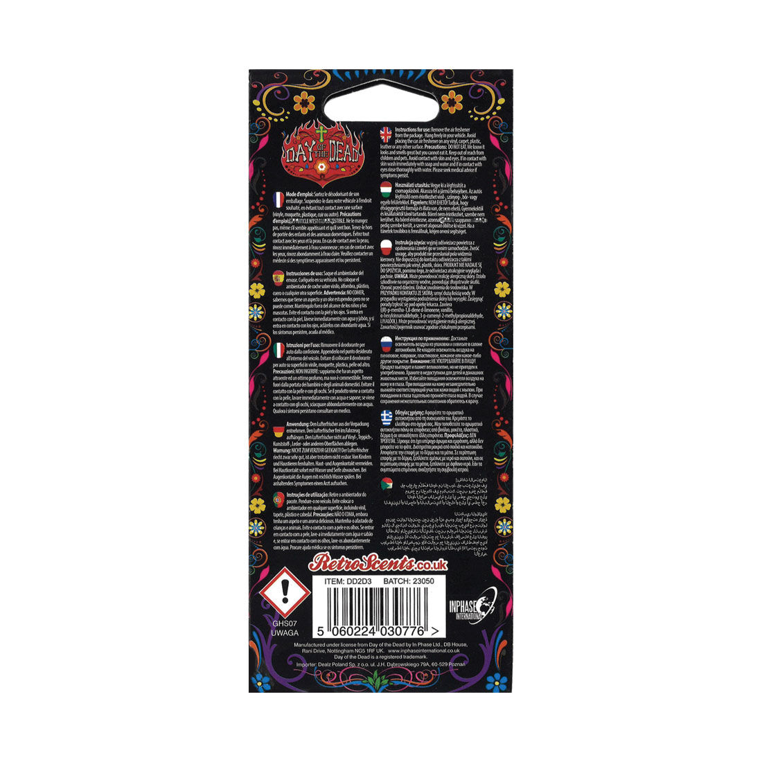 Day of the Dead Air Freshener - Night of Day, , scaau_hi-res