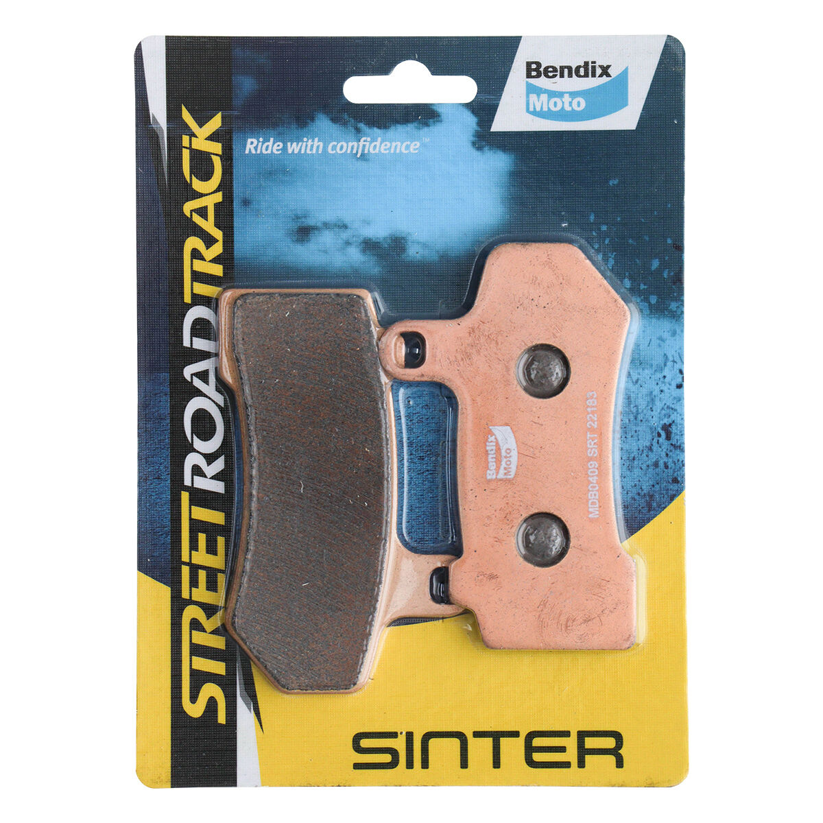 Bendix Street Road Track Motorcycle Disc Brake Pads - MDB0409-SRT, , scaau_hi-res