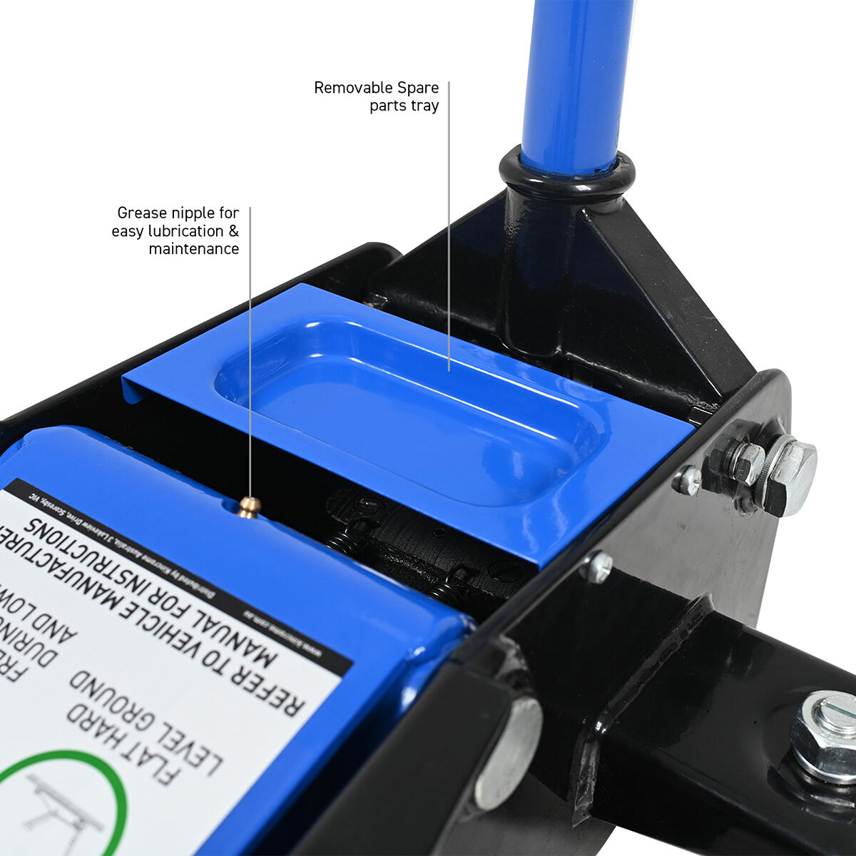 Kincrome Hydraulic Super Low Profile Garage Jack 1100kg, , scaau_hi-res