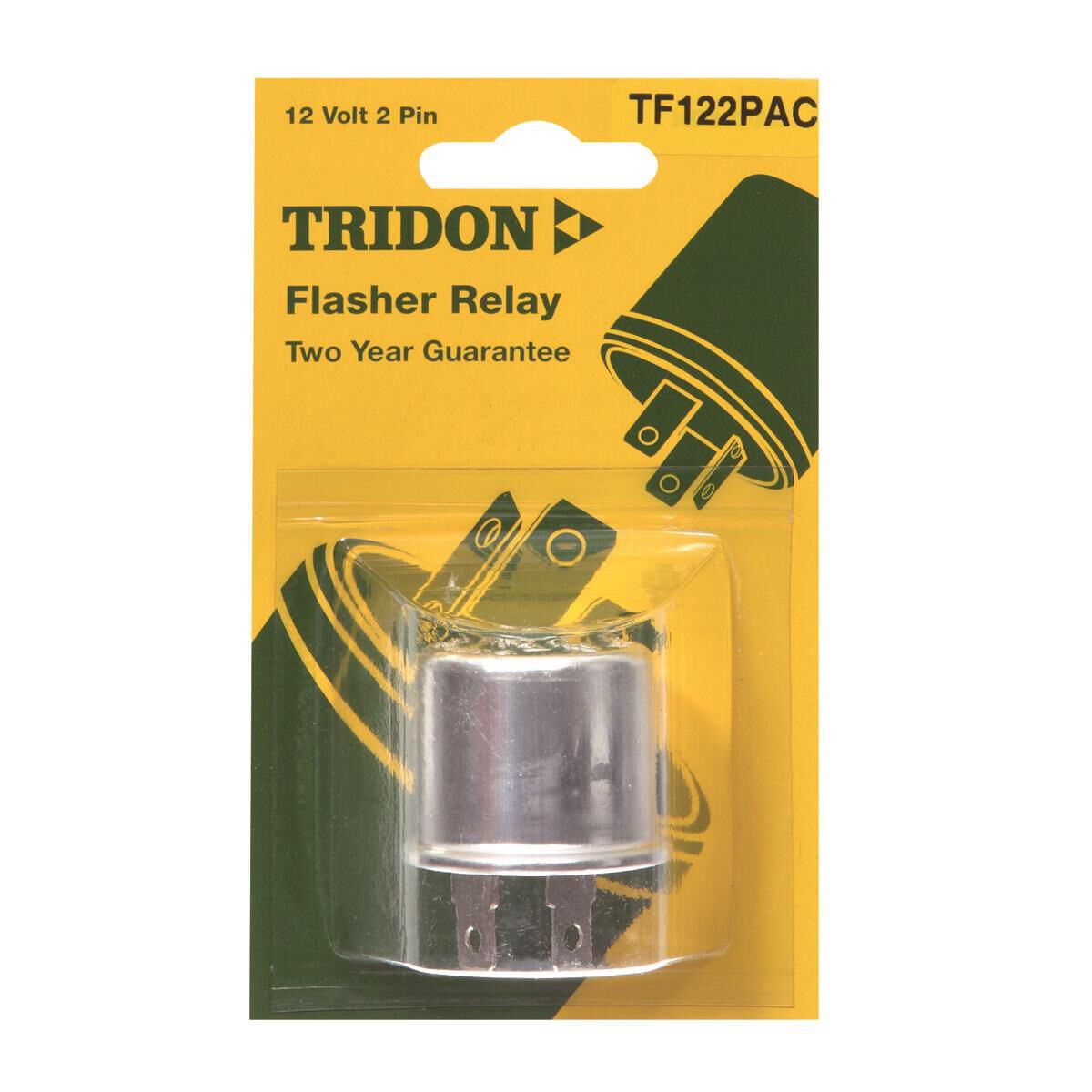 Tridon Flasher - 12V 2 Pin, Non- Load Sensitive, Thermal - TF122PAC, , scaau_hi-res