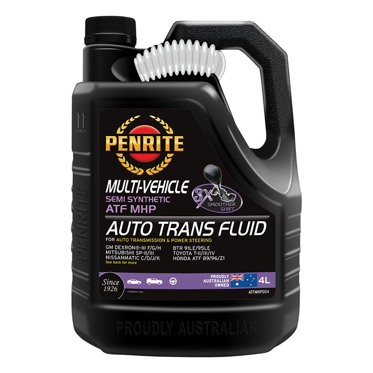 Penrite Automatic Transmission Fluid - Semi-Synthetic, MHP, 4 Litre, , scaau_hi-res