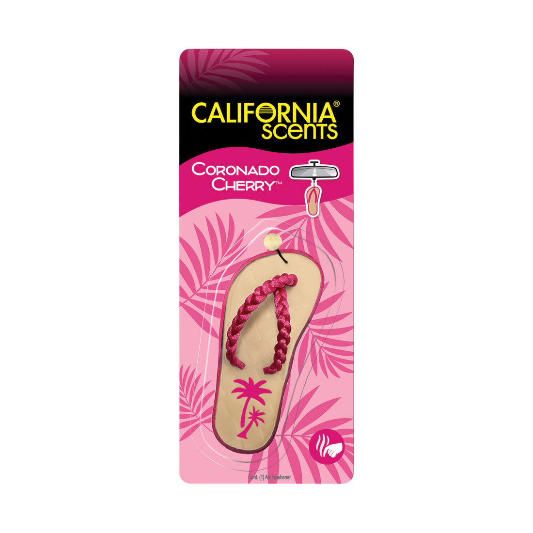 California Scents Novelty Hanging Sandal Coronado Cherry Car Air Freshener 1PK, , scaau_hi-res
