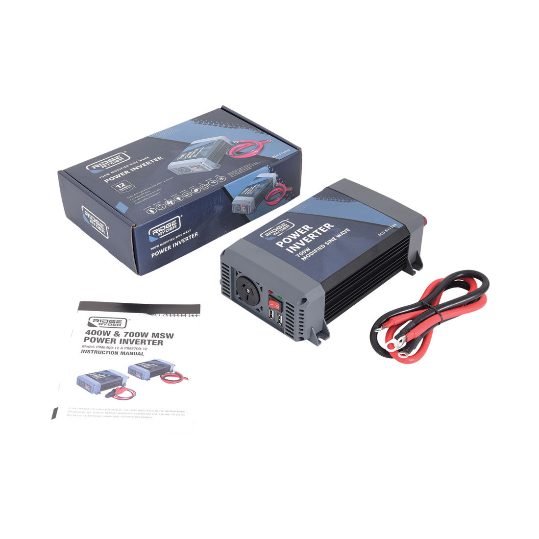 Ridge Ryder Modified Sine Wave Power Inverter 700W, , scaau_hi-res