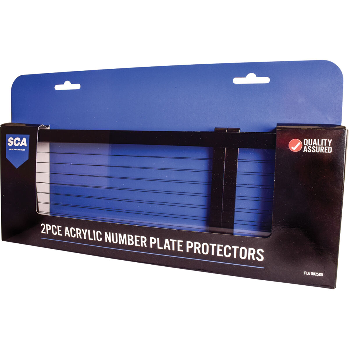 SCA Number Plate Protector - 6 Figure Standard With Lines, , scaau_hi-res
