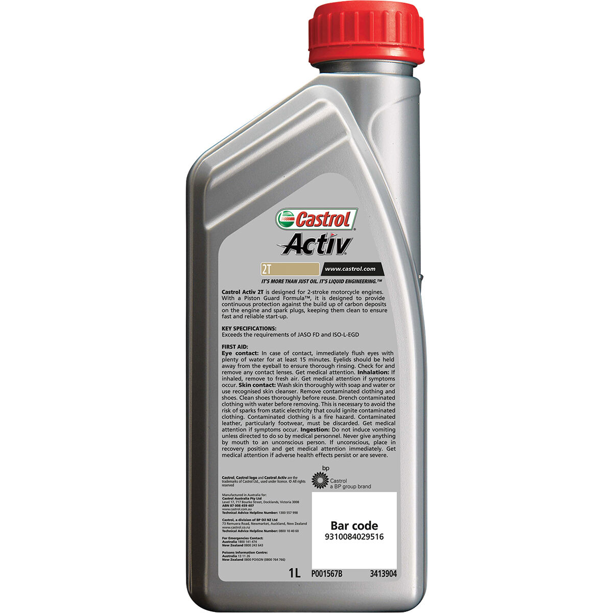 Castrol Activ 2T Motorcycle Oil - 1 Litre, , scaau_hi-res