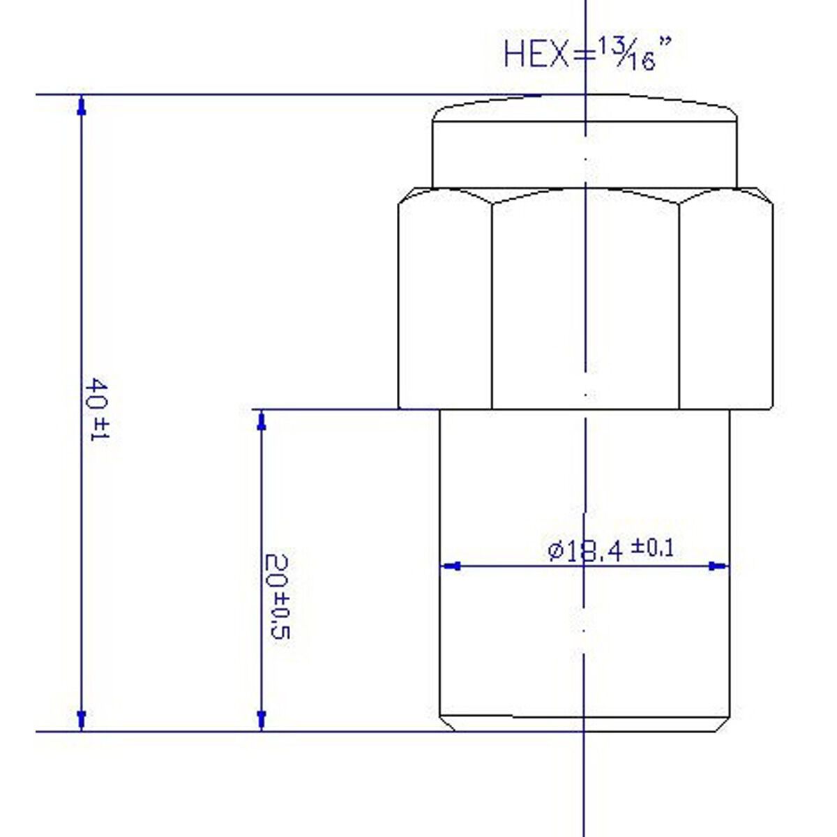 Calibre Wheel Nuts MN12, Shank, 1/2", , scaau_hi-res