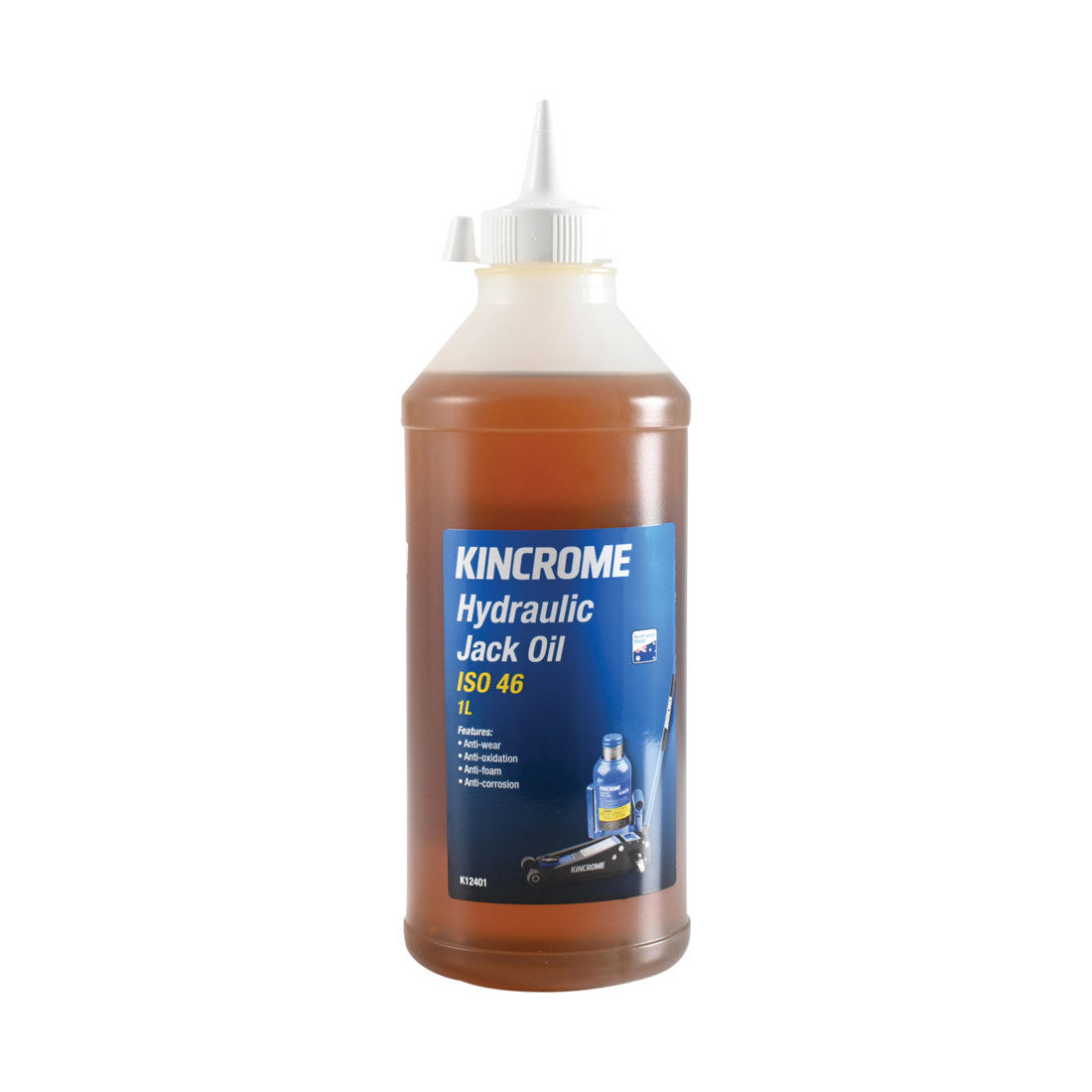Kincrome Hydraulic Jack Oil ISO 46 1 Litre, , scaau_hi-res