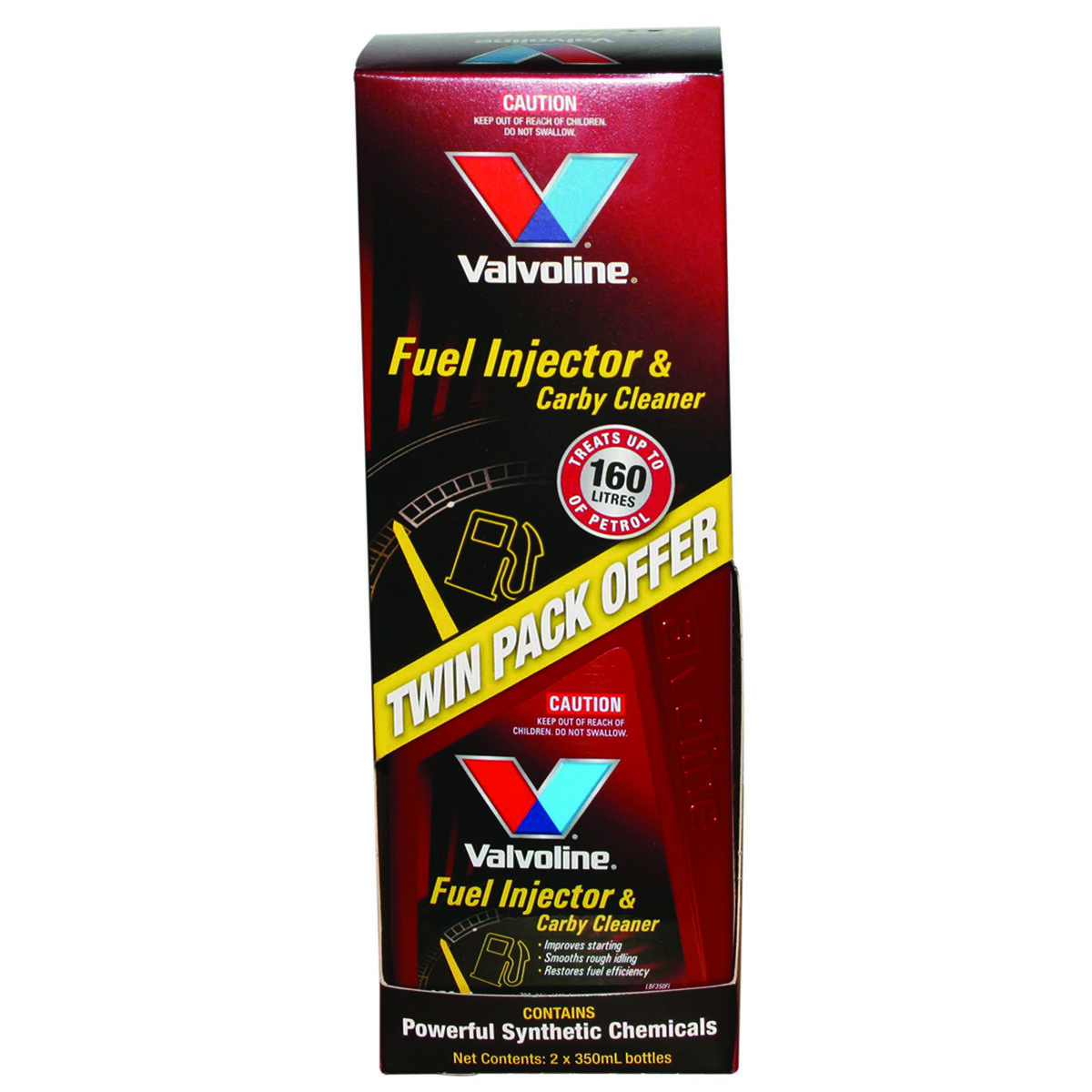 Valvoline Fuel Injector & Carby Cleaner - 2 x 350mL, , scaau_hi-res